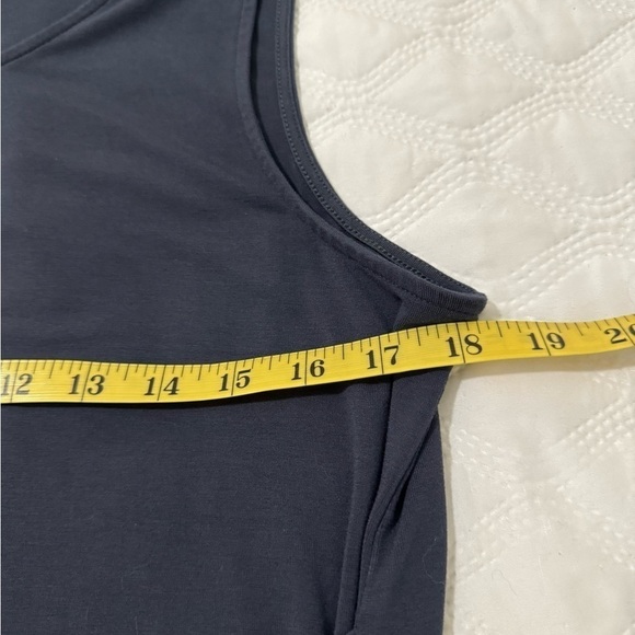 J. Jill Wearever Maxi tank Dress with crossover front size M. Blue-gray color - Picture 7 of 11